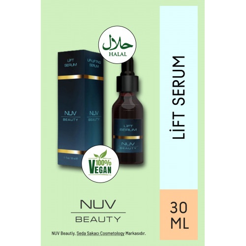 NUV Beauty Lift Serum 30ml • Yoğun Nemlendirme Etkili, Yaşlanma Ve Sarkma Karşıtı, Hassas Ciltler İçin Uygun Nemlendirici, Doğal Sertifikalı